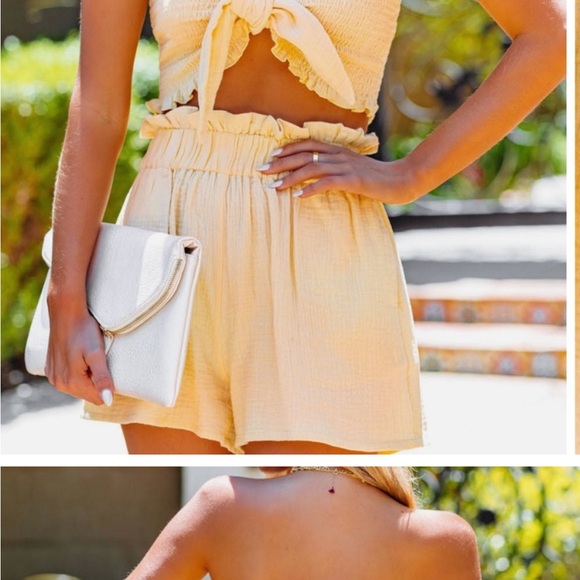 Vici Yellow Two-Piece Jumpsuit - Picture 4 of 6